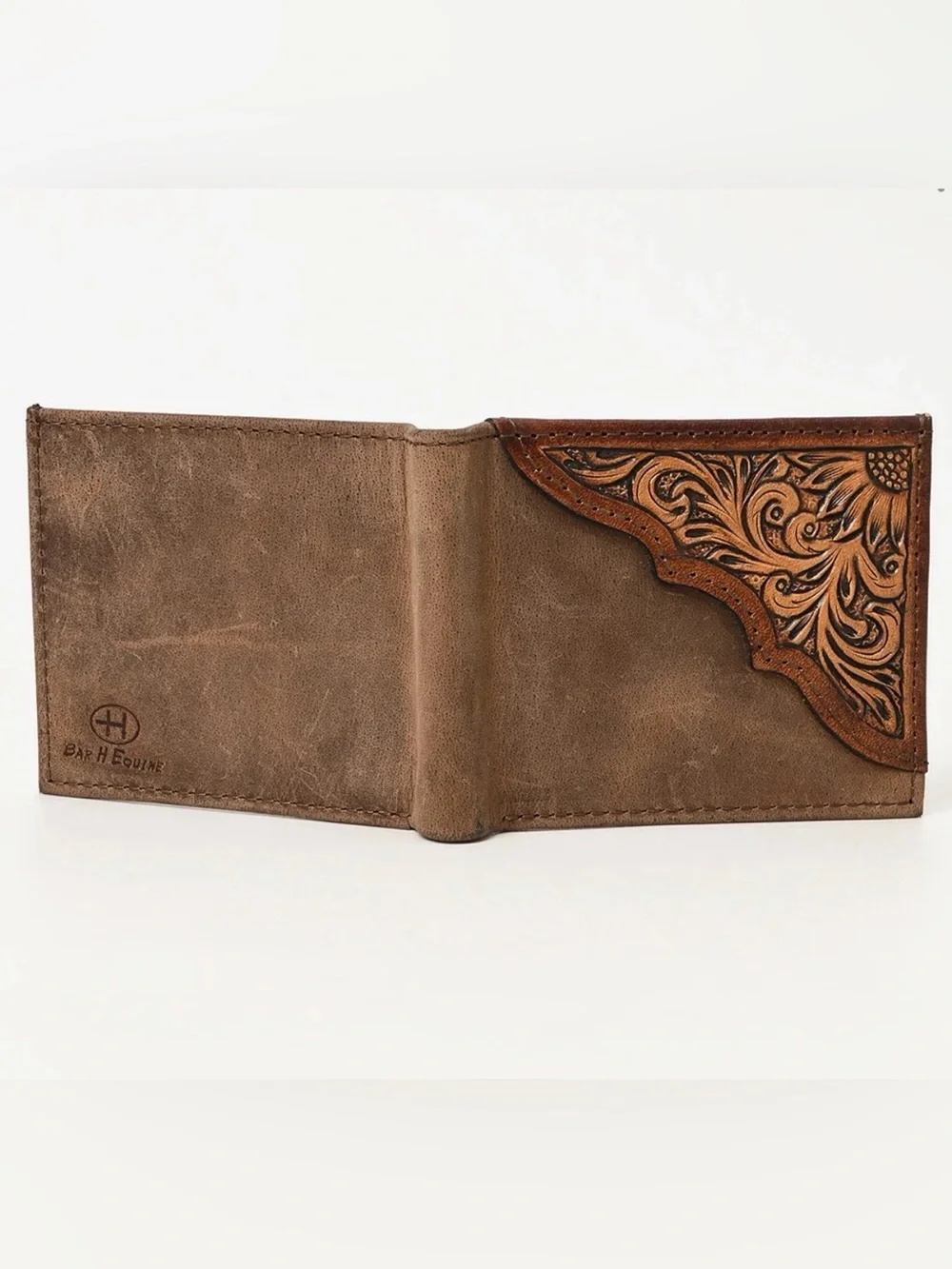 Western Wallet Men's Brown Leather Western-Inspired Wallet